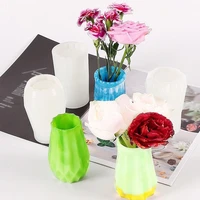 home crafts planter vases silicone molds for diy epoxy plaster concrete flower pot injection mould gardening decor handmade gift