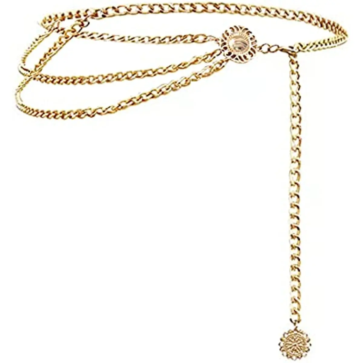 

Women Long Tassel Waist Chain Belt Multilayer Body Belly Chain for Dress