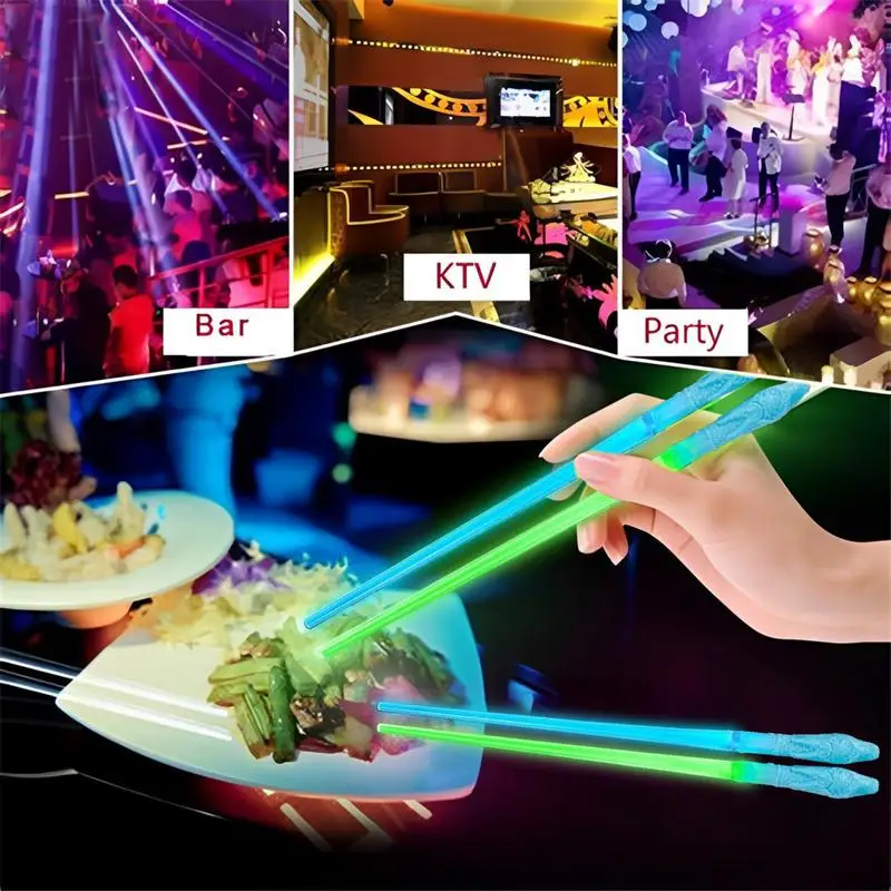 świecące pałeczki Sushi Lightup Pałeczki spożywcze do jedzenia wietnamskiego Wakacje Japońskie jedzenie Chińskie