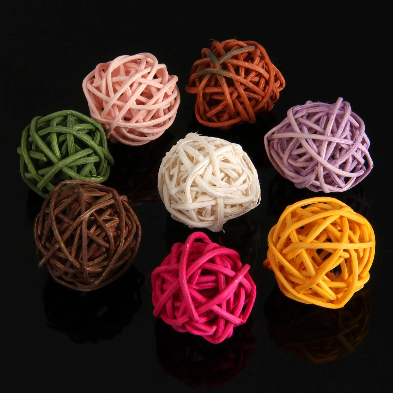 10 шт Красочные ротанговая Пальма клубок строка Гостиная светильник Фея лампы