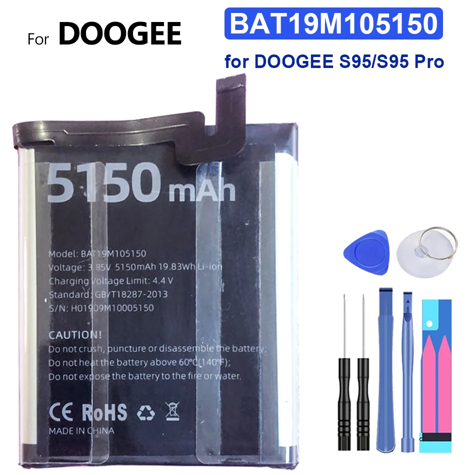 

Аккумулятор для Doogee S95Pro S95 Pro, 5150 мач
