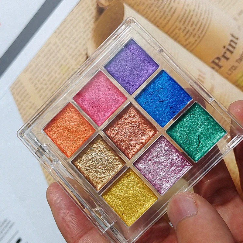 

Solid Watercolor Paints Water Colours Set for Art Painting Nail Design 010