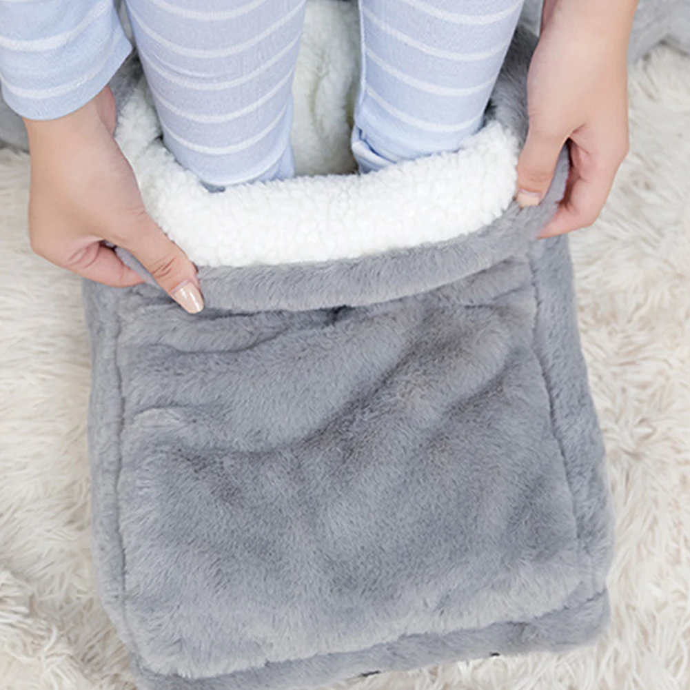 

Winter Foot Care Foot Warmer Electric Heater Warm Foot Cover Feet Heating Pads USB Charging Warmer Cushion Washable for Home