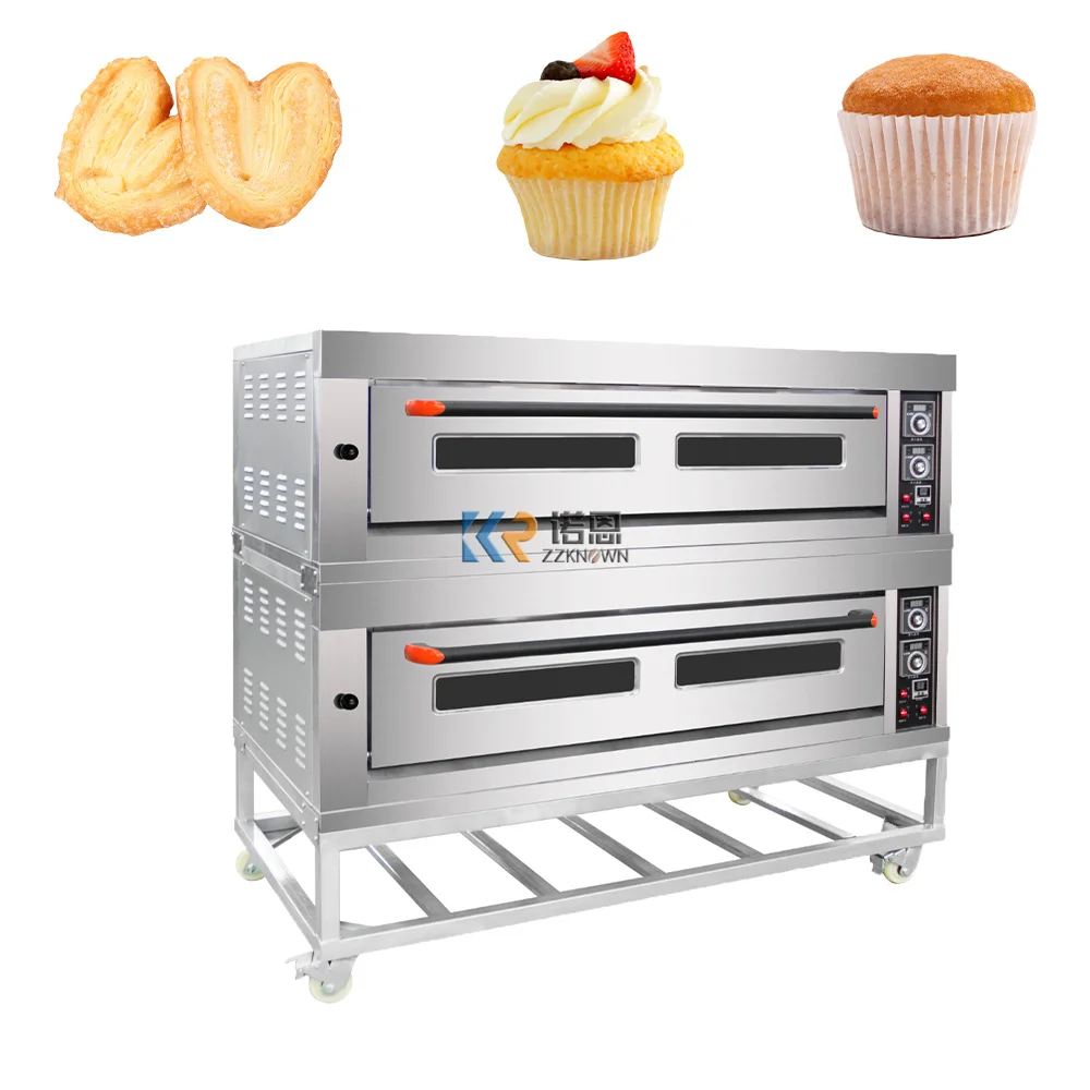 

Газовая печь для выпечки, 2 слоя, 6 лотков, Высококачественная промышленная печь для хлеба, торта, пиццы, хлебобулочные машины