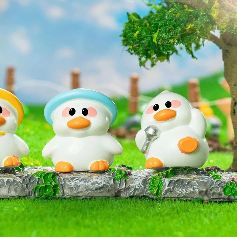 Крутые мультяшные украшения в виде маленькой утки миниатюрные фигурки