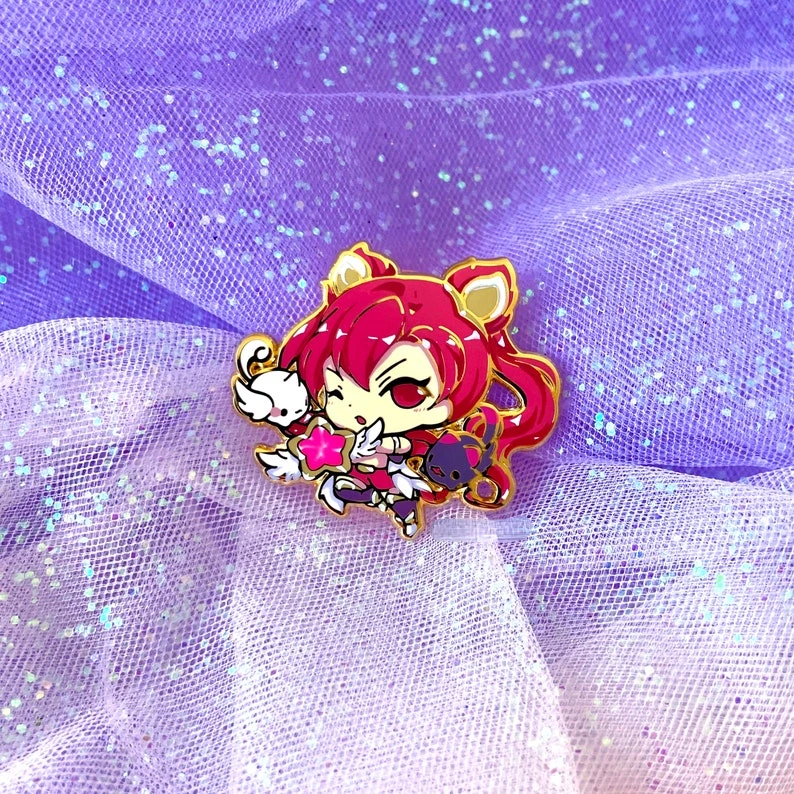 Эмалевая брошь Starguardian Ahri Jinx Kaisa (art.: 3920d9ea559cb) - 3920d9ea559cb