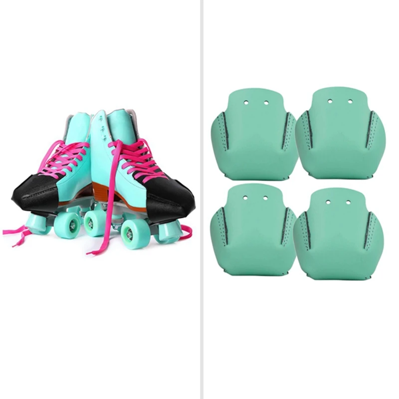 

4 Pieces Toe Cap Guards Protectors Toe Caps Roller Skate Cap Protectors For Quad Roller Skate
