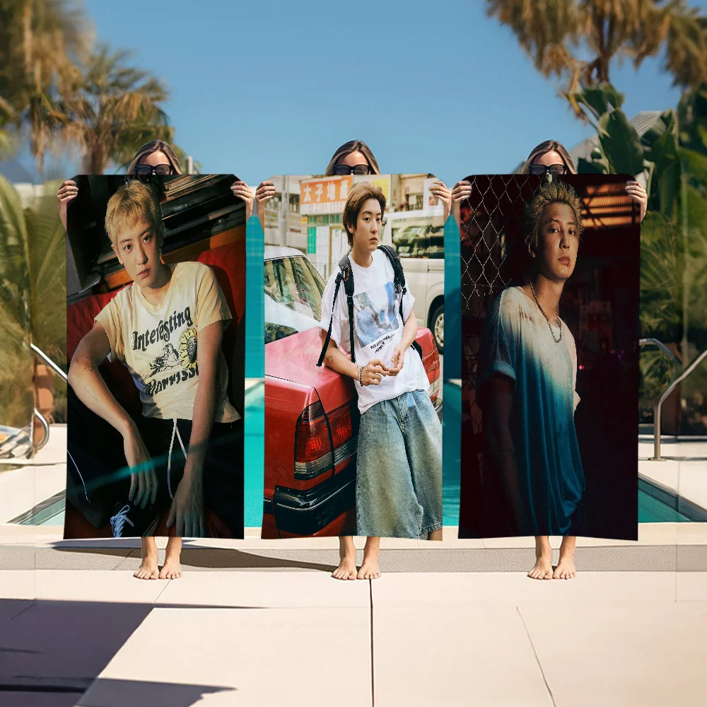 EXO P-Park Chanyeol Большие пляжные полотенца из микрофибры Быстросохнущее полотенце