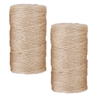2 rolls of packaging jute twines party jute ropes decorative craft ropes