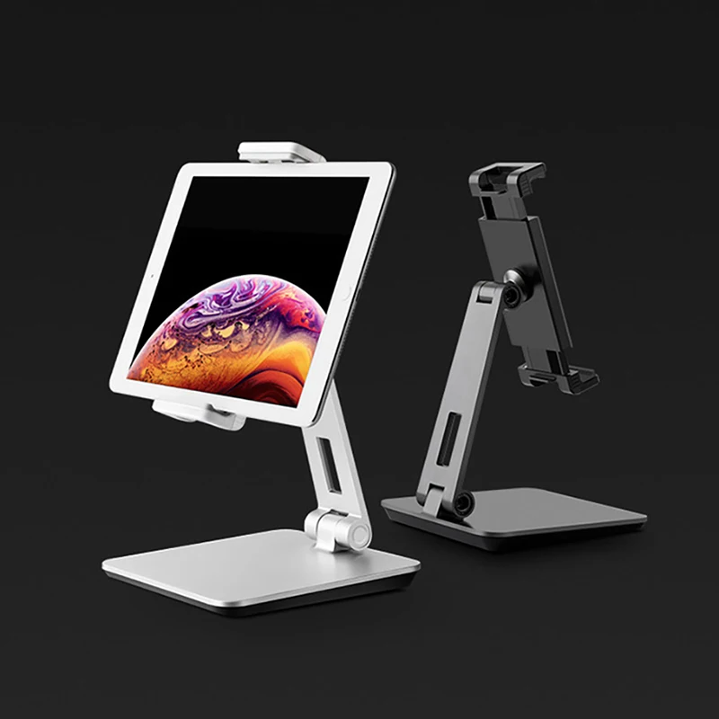 

Universal Mobile Phone Folding Holder Desktop Tablet Stands Support, 360 Degree Rotating Adjustable Smartphone Brackets Holder
