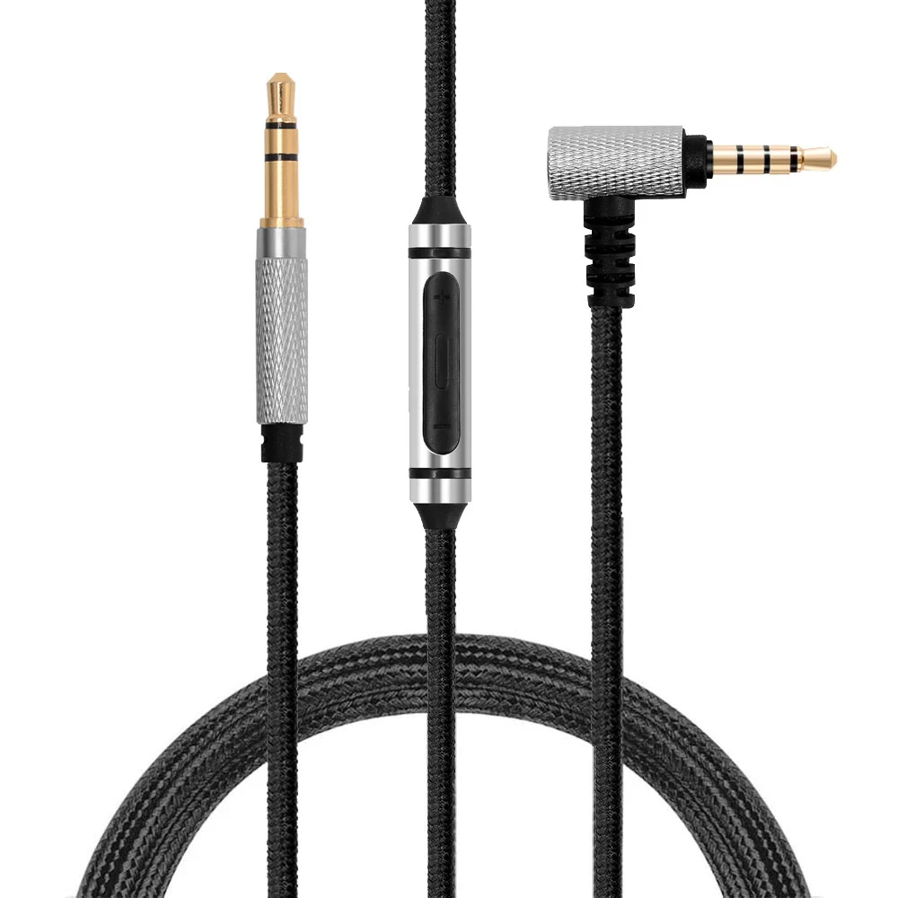 Нейлоновый Плетеный запасной кабель для наушников