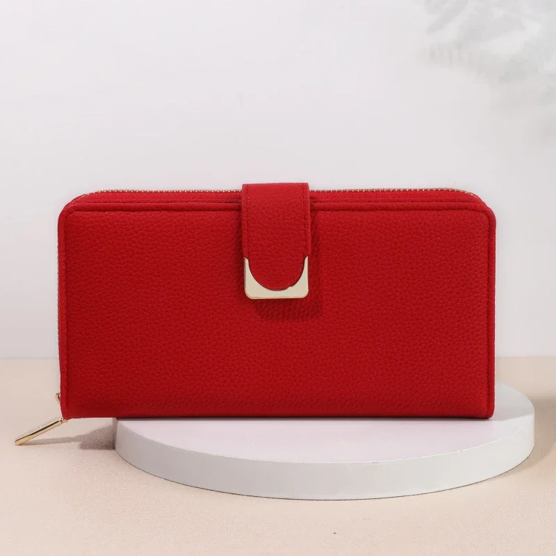 Новый Кошелек длинный женский кошелек Кожаный Клатч премиум-класса для женщин