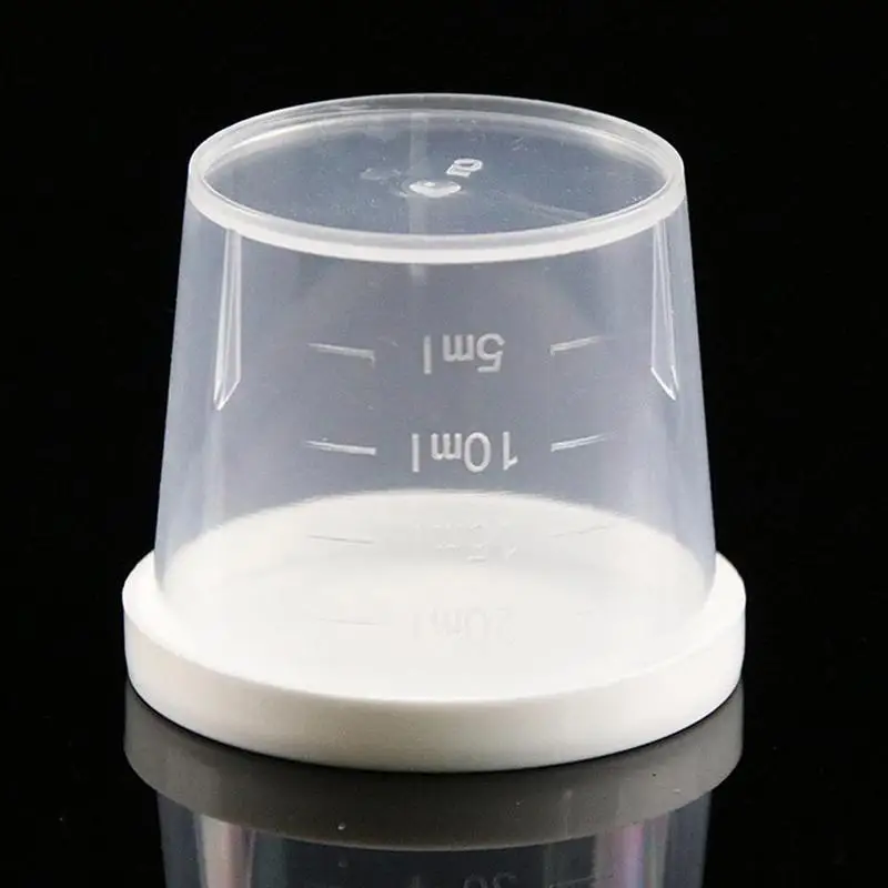 

20/30/50ml Medication Measuring Cup With Lid Home Old Cup Clear Multipurpose Plastic Medicine Dispensing Man Beaker Measure E6P5