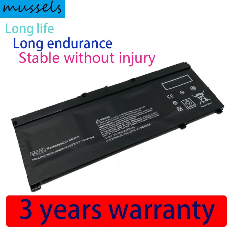 

15.4V 70.07WH SR04XL Laptop Battery for HP Omen 15-ce000 15-ce000ng 15-ce002ng Pavilion Power 15t-cb2000 917678-1B1 TPN-Q193
