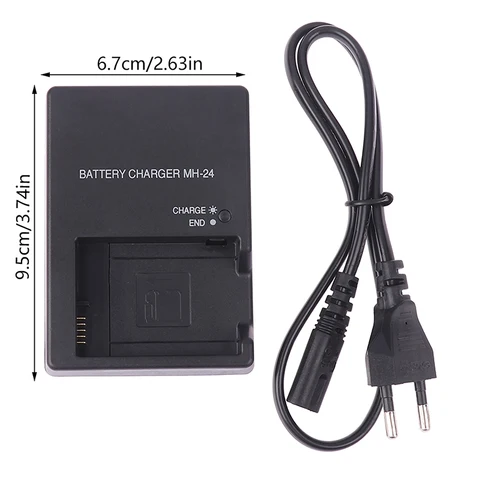 1 шт., черное зарядное устройство для камеры Nikon MH-24 Mh24, аксессуары для зарядки аккумуляторов P7100, P7000, D5100, D3100