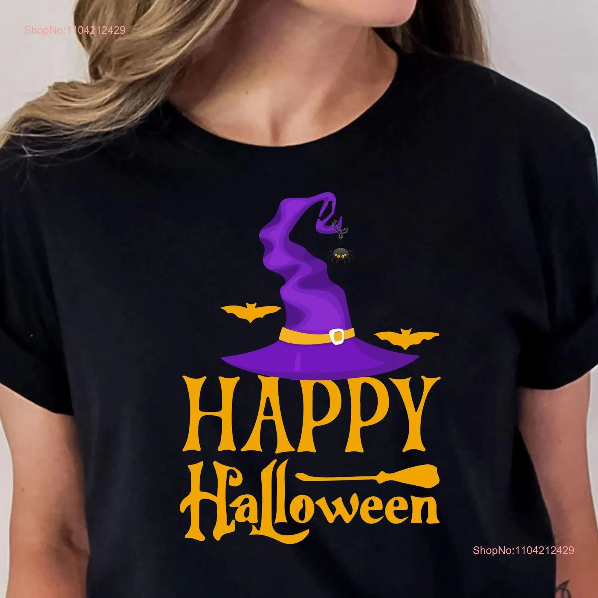 Футболка HALLOWEEN костюм тыквы ведьмы череп призрак топ вечерние счастливый