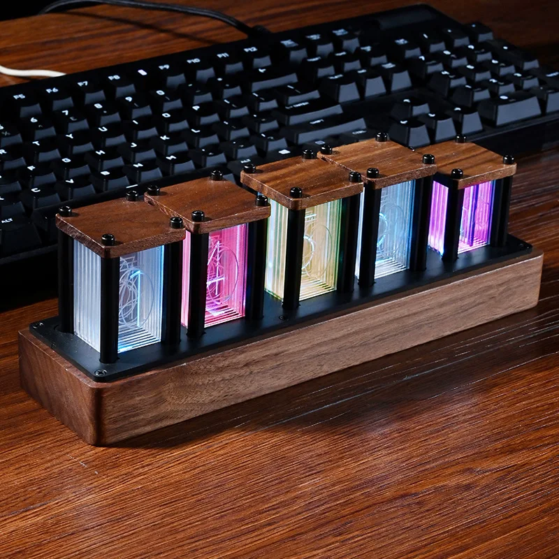

Digtal nixie clock RGB smart clock Personalized DIY art birthday gift boyfriend table decoration