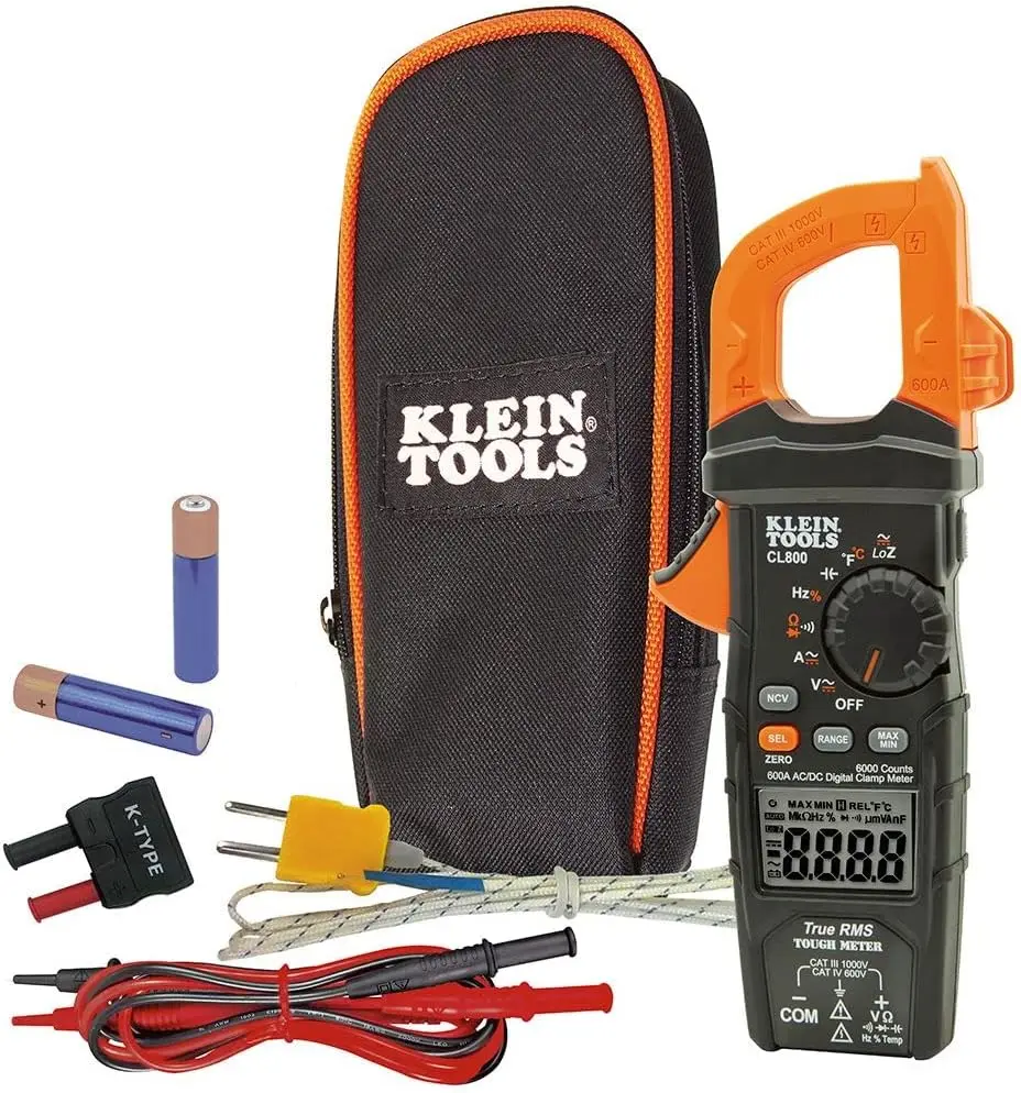 

Digital Clamp Meter, Autoranging TRMS, AC/DC Volt/Current, LoZ, Continuity, Frequency, Capacitance, NCVT, Temp, More 1000V