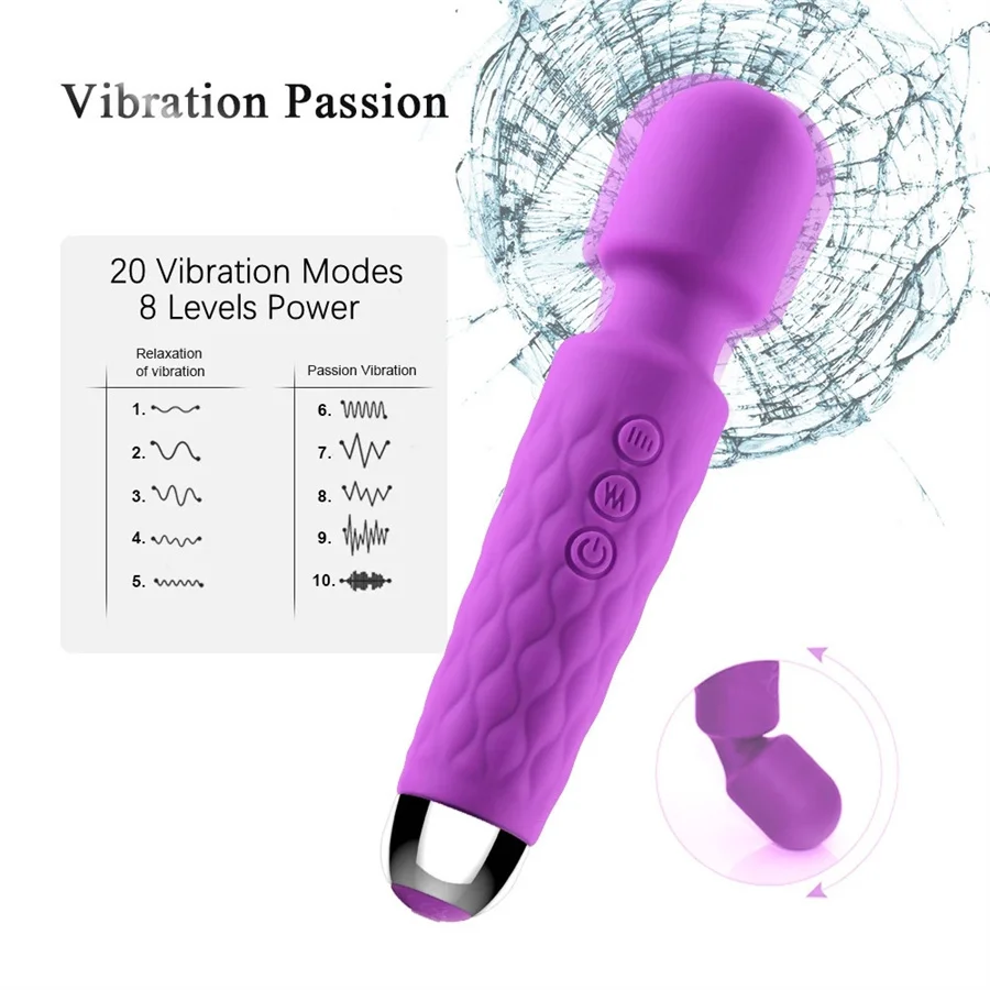 Мощный волшебный AV-палочка вибратор стимуляция клитора массажер для точки G