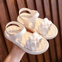 2 11 2022 princess summer girls shoes flat child sandals for girls little kids shoes princess dress bow fashion soft sole shoe