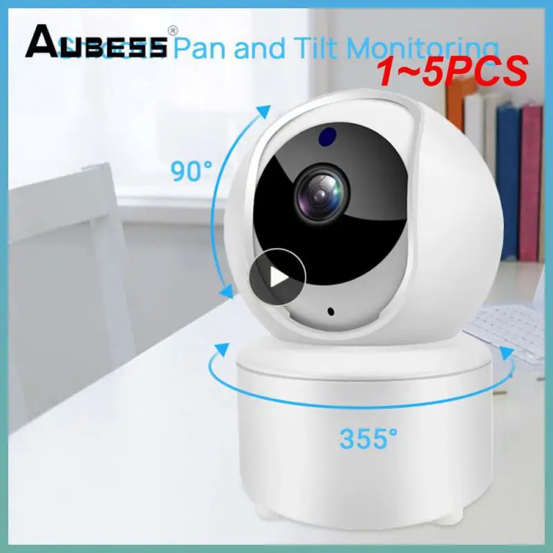 

1~5PCS IP WiFi Camera Surveillance Security Baby Monitor Automatic Human Tracking Cam Full Color Night Vision Indoor Video