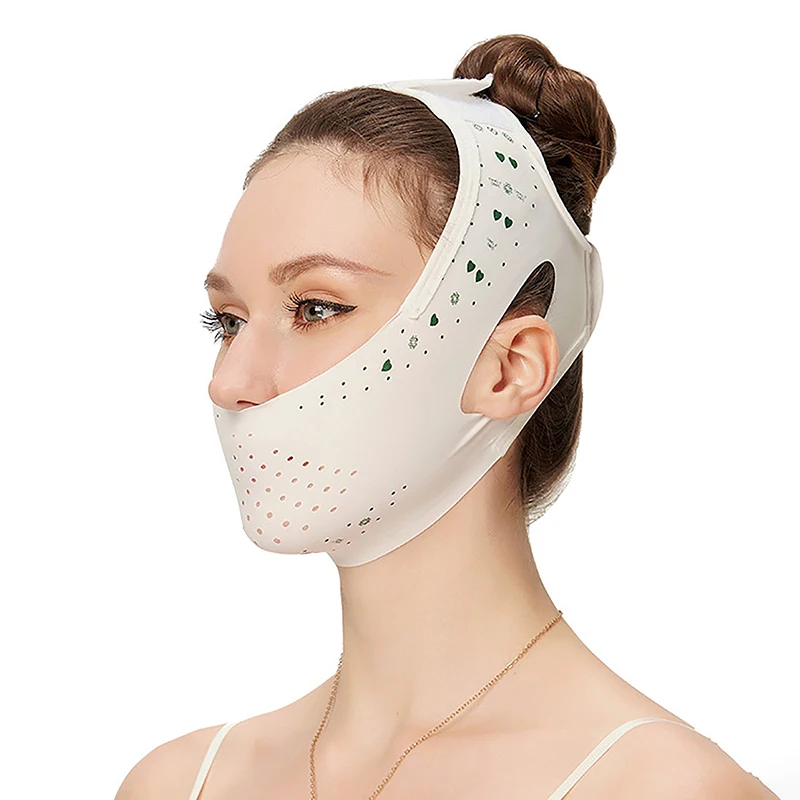 

Women V Face Slimming Belt Facial Cheek Bandage Firm Lifting Band Anti-Wrinkle Strap Breathable V Shaped Slimming Face Mask