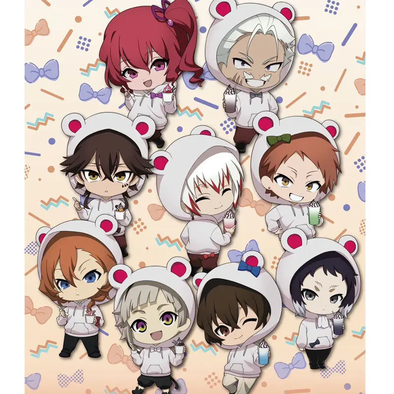 Фото Брелок Bungo Stray Dogs, женский, с дизайном в виде тарелки мороженого, настольный декор, коллекционная фигурка Сайгико Джоно, акриловая кукла Тэчо Суэхиро №1