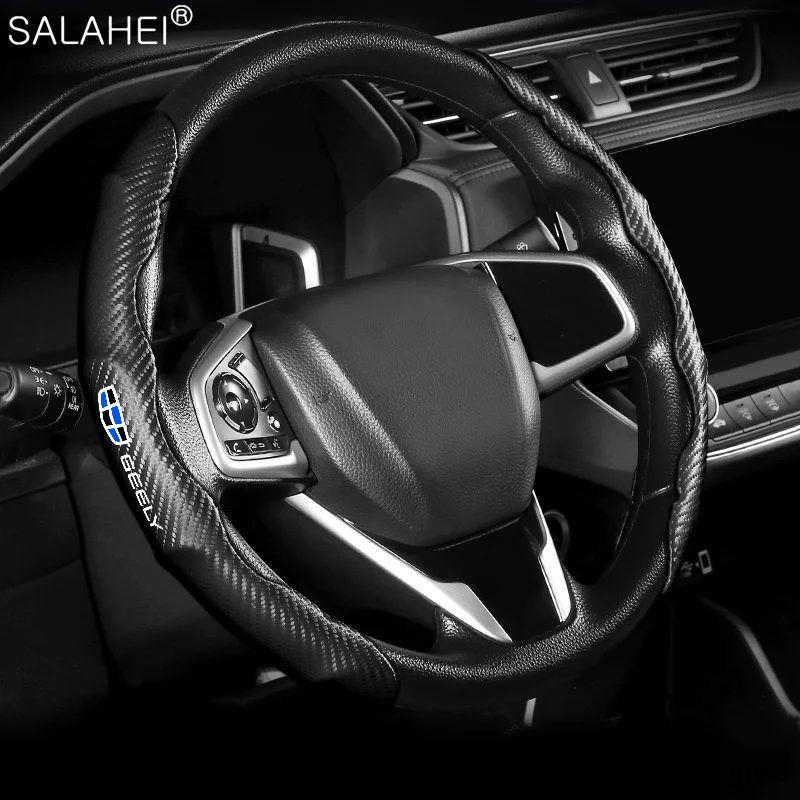 

2 Halves Car Steering Wheel Booster Case Cover For Geely Atlas Coolray Emgrand EC7 EC8 X7 EX7 CK2 GC6 GL GS SX11 Car Accessories