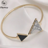 fkewyy geometry bracelet for women design luxury jewelry gothic accessories cuff bracelet triangle jewelry geometry bangle charm