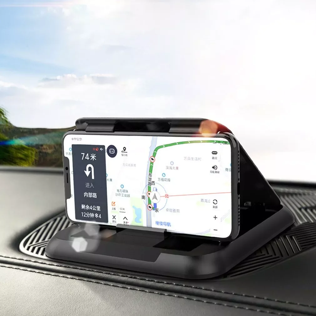 

Phone Support Navigation Desktop Phone Holder Car Anti-skid Silicone Suction Cup Adjustable Smartphone Holder