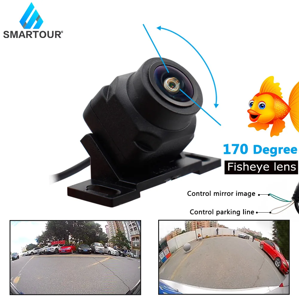 

Автомобильная камера заднего вида SMARTOUR CCD CVBS 720P с углом обзора 170 градусов и функцией ночного видения