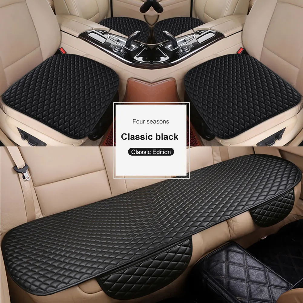 

Anti-slip & Binding-free Backrest-free Car Seat Cushion Ventilated Protective Pad For Four Seasons Auto Seat Cover Universal