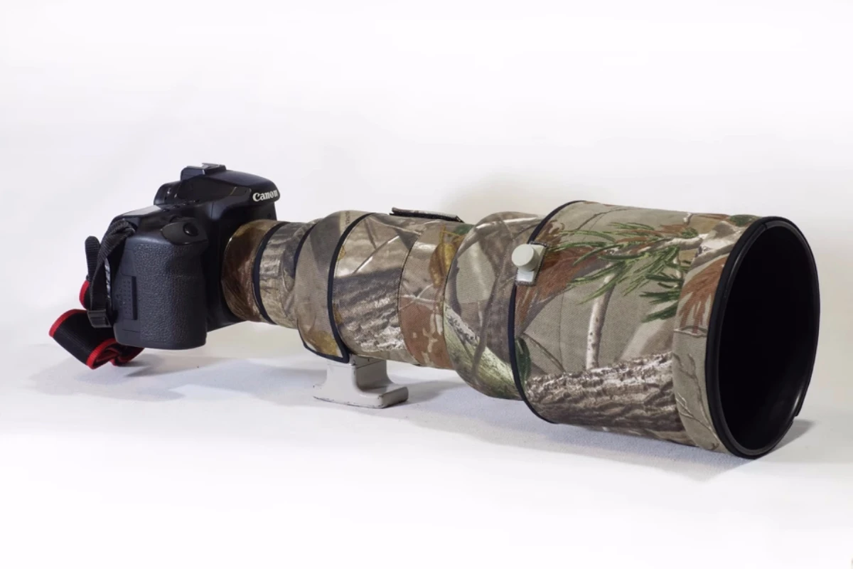 Фото Камуфляжный чехол для объектива камеры ROLANPRO с защитой от дождя для Canon EF 300 мм f/2,8 L IS USM №2