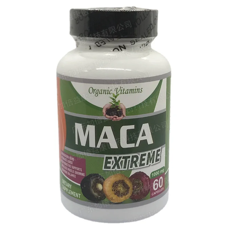 

60 Pills Natural Male Maca Enhance Endurance Pills Supplement Improve Men Function Stamina Booster Ginseng Powder Herbal Health