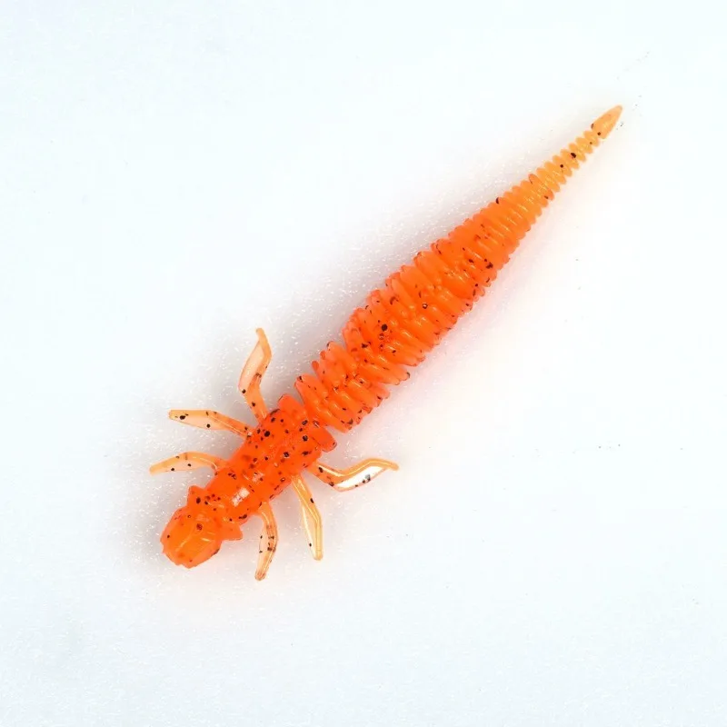 Фото Nymph Pin Tail Bugsy, универсальный для всех вод, поплавки для приманок, мягкий червь с черной ямой, мягкая приманка соленой нитью, Nide №2