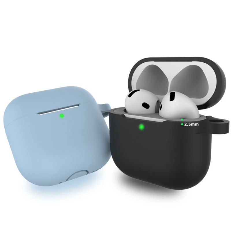 Силиконовый противоударный чехол для наушников Airpods 4