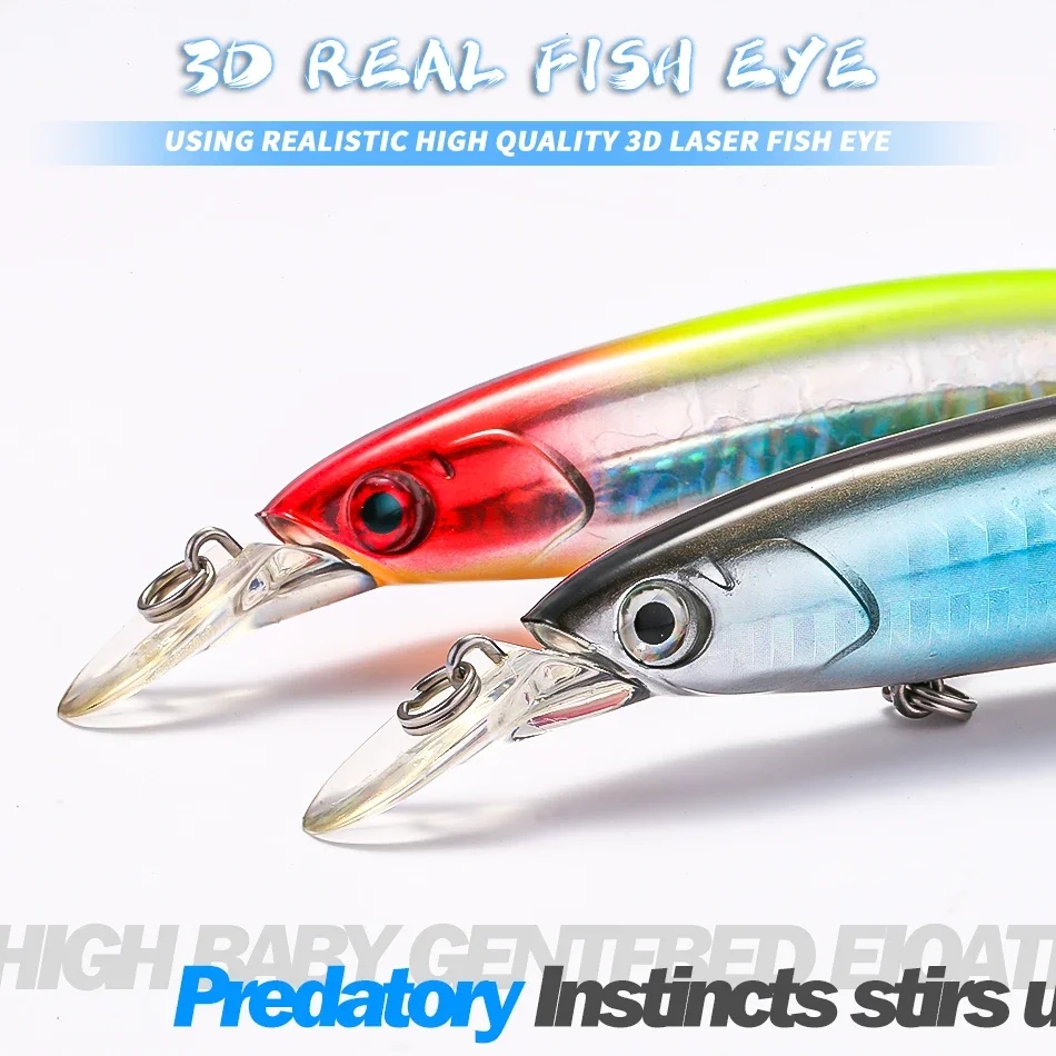 Плавающая жесткая рыболовная приманка 130 мм 22 г