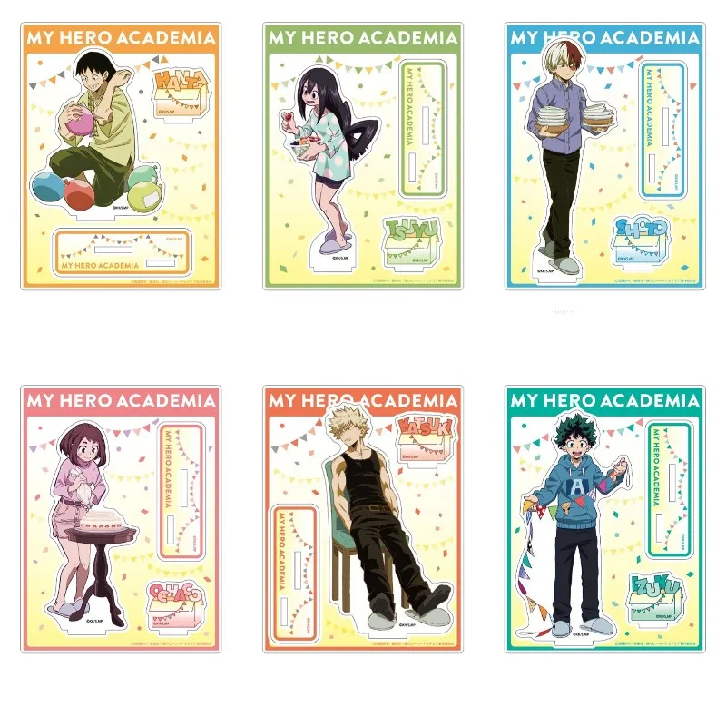 

Japan Anime My Hero Academia Stand Acrylic Figure Midoriya Izuku Bakugou Katsuki Model Desk Decor Plate Fans Collection Prop