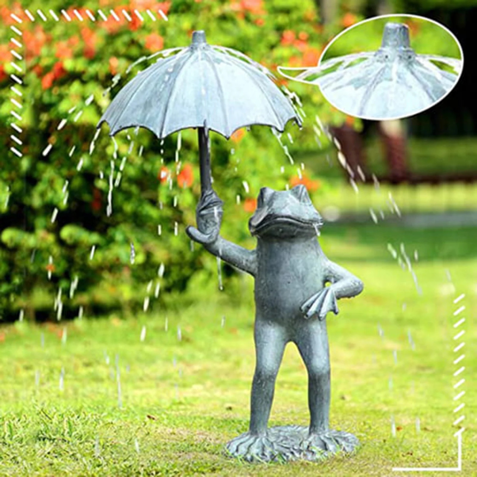 

Garden Miniatures Frogs Sculpture Resin Rural Frog Statue Creative Cute For Outdoor Backyard Yard Landscape Decoration Ornament