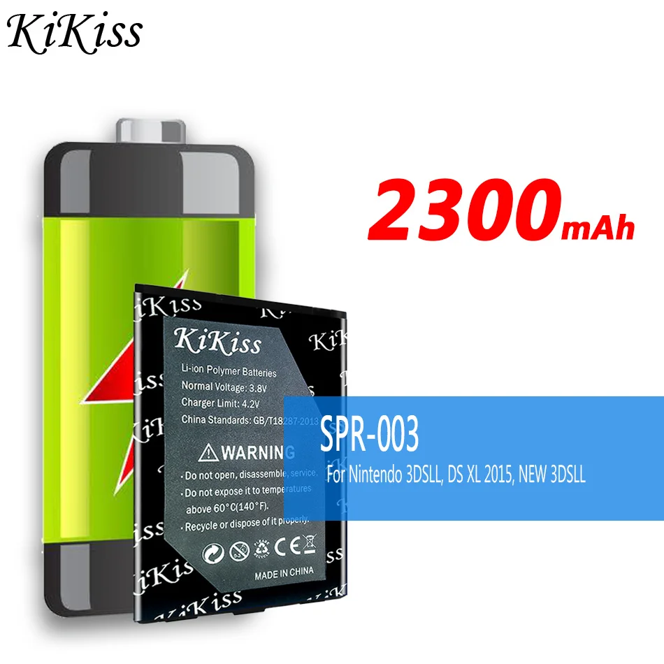 

KiKiss NEW Battery SPR-003 SPR003 2300mAh for Nintendo 3DSLL DS XL 2015 NEW 3DSLL SPR-001 SPR-A-BPAA-CO Batteries