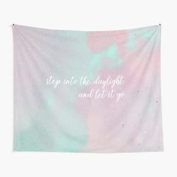 

Шаг в дневное время и гобелен Let It Go Ta, художественный домашний напечатанный цветной декор для йоги, красивое украшение на стену