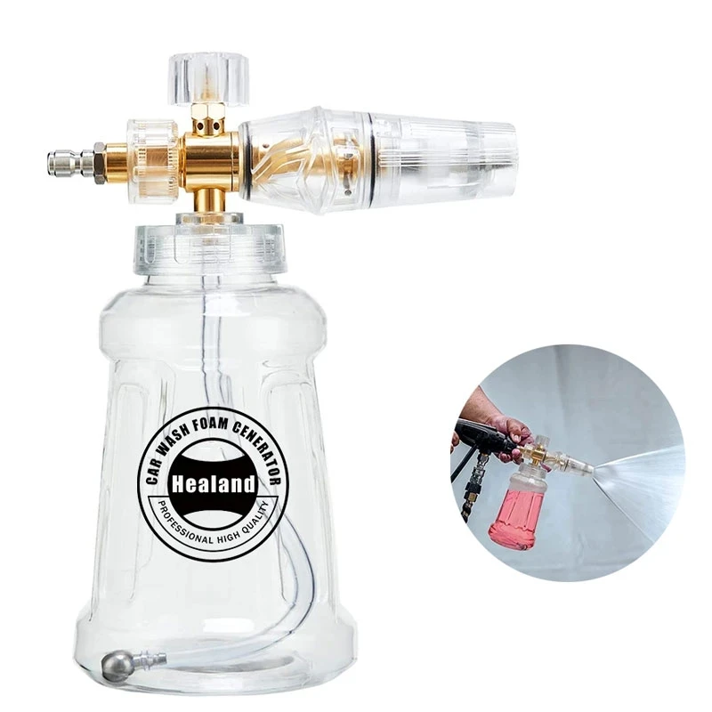 

1LFoam Lance Fully Transparent for Car Washers with Nozzle Foam Gun Foam Genenrator Sprayer Cannon for High Pressure Water Pumps