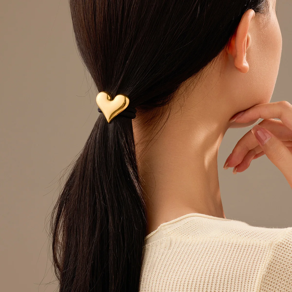 NIMAI 2024 новинка женская эластичная повязка для волос золотого цвета из