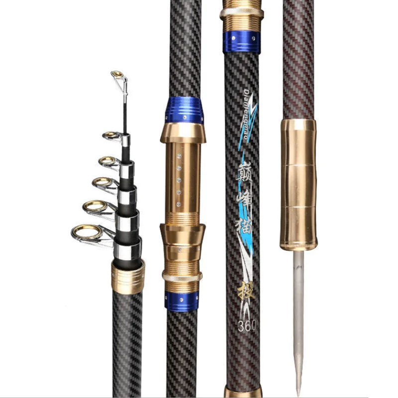 

2.4M 2.7M 3.6M 3.9M 4.5M Rock Fishing Rod Telescopic Fishing Rod Spinning Fishing Pole Feeder Sea Fishing