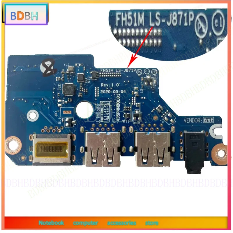 Фото Новая USB-плата для Acer Nitro 5 AN515-55 56 57 44 45 46 N20C1 LS-J871P LS-J881P LS-J891P LS-K851P LS-L031P, 100% протестирована №3