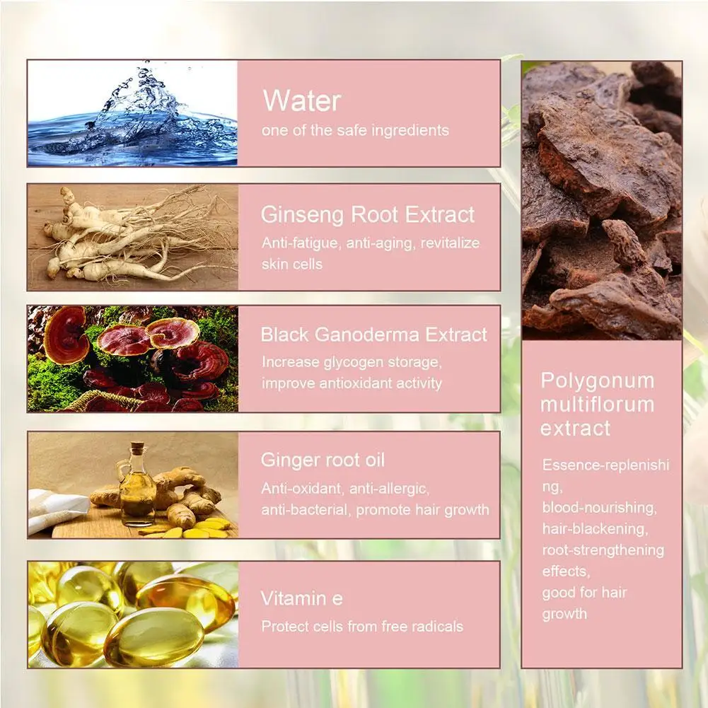 Шампунь для затемнения волос корейский Натуральный Мыльный шампунь Polygonum