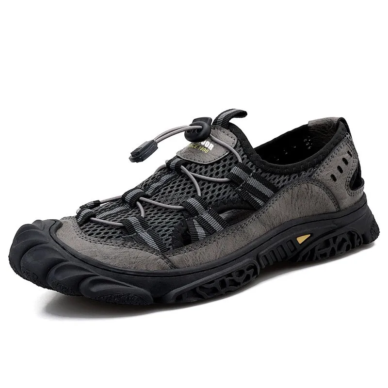 

DAFENP Men's summer sandals outdoor mountaineering anti-slip breathable hole shoes Running Walking Shoes leisure Men Shoes 38-44