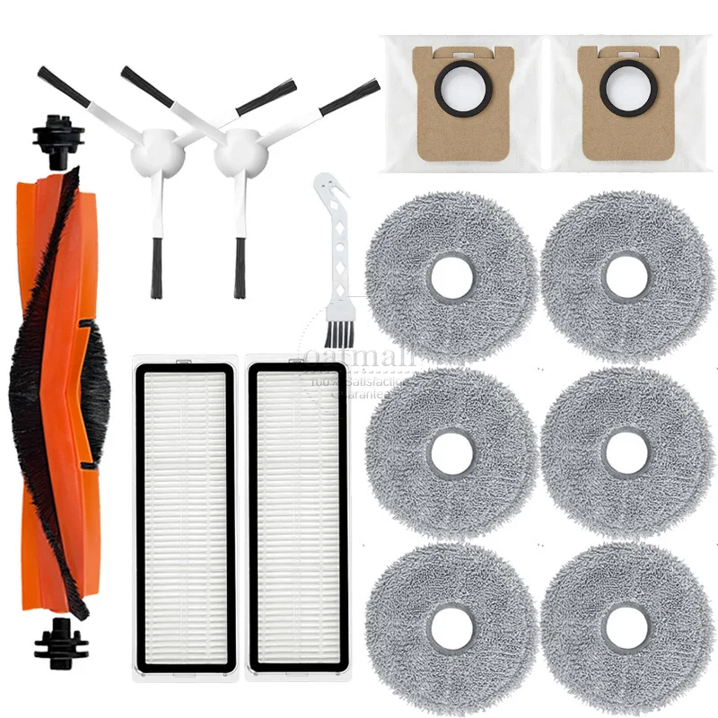 

Аксессуары для Xiaomi Robot Vacuum X20 Plus / X20+, запчасти для пылесоса, сменные расходные материалы, основная щетка, фильтр НЕРА, насадка для швабры