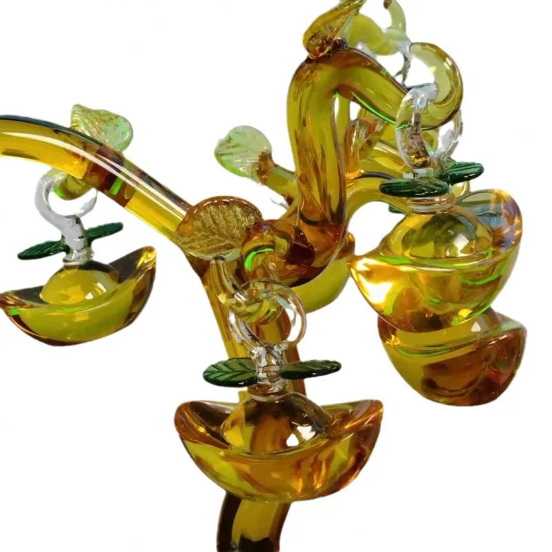 Украшение Tiktok в виде драгоценных камней Листьев украшение на удачу для гостиной