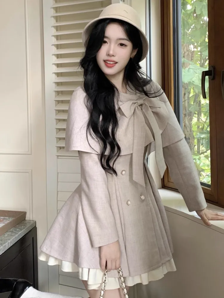 Женский винтажный костюм-накидка элегантный комплект из двух предметов